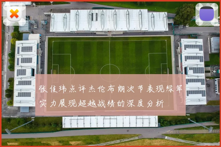 张佳玮点评杰伦布朗次节表现绿军实力展现超越战绩的深度分析